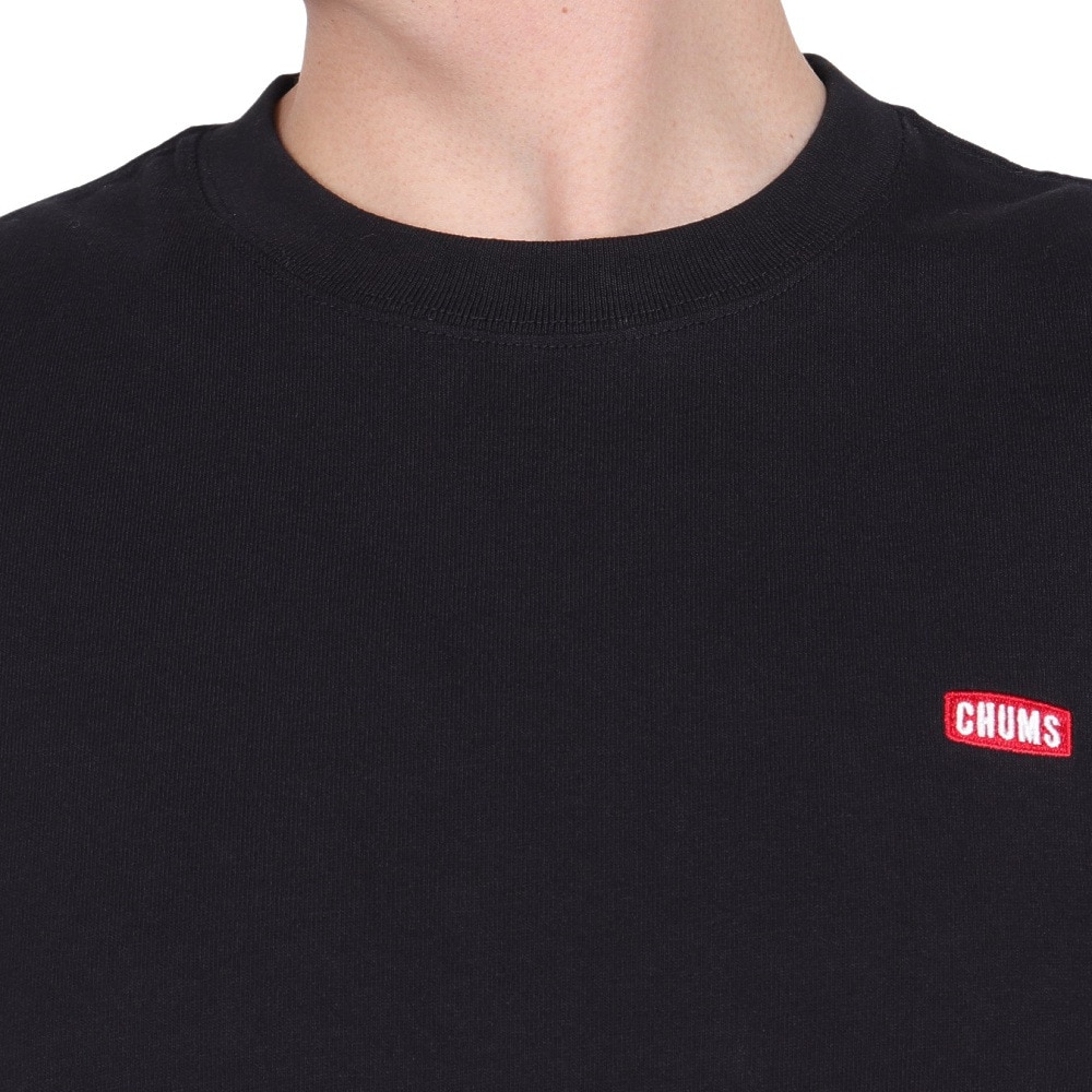 チャムス（CHUMS）（メンズ）高耐久 長袖Tシャツ ロンT HWYCロングスリーブTシャツ CH01-2276-K069 ブラック 綿100 袖ロゴ