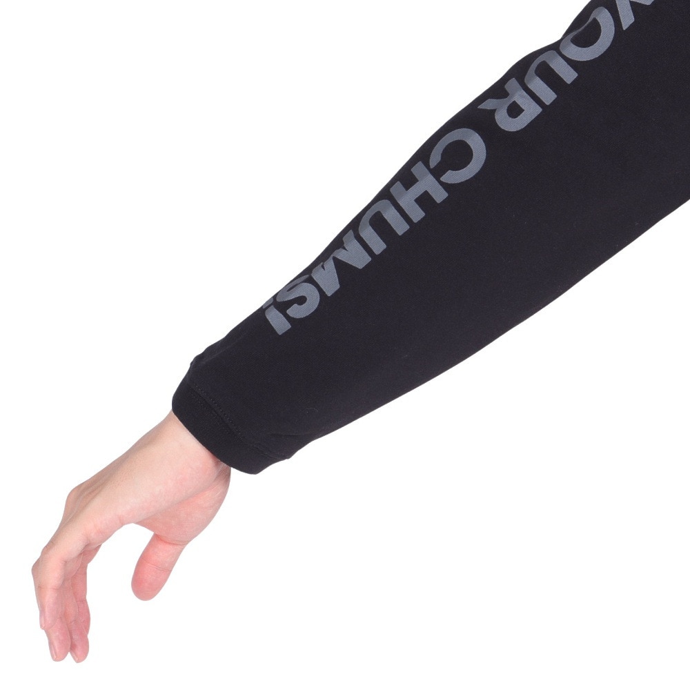 チャムス（CHUMS）（メンズ）高耐久 長袖Tシャツ ロンT HWYCロングスリーブTシャツ CH01-2276-K069 ブラック 綿100 袖ロゴ