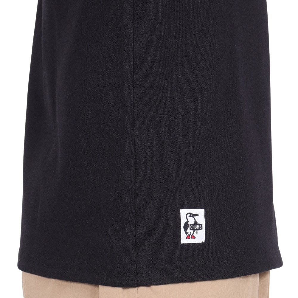 チャムス（CHUMS）（メンズ）高耐久 長袖Tシャツ ロンT HWYCロングスリーブTシャツ CH01-2276-K069 ブラック 綿100 袖ロゴ