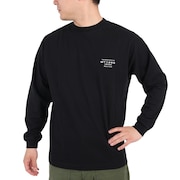 (メンズ)長袖Tシャツ ロンT MT1996 グラフィックロングスリーブTシャツ AMT35014-BK ブラック