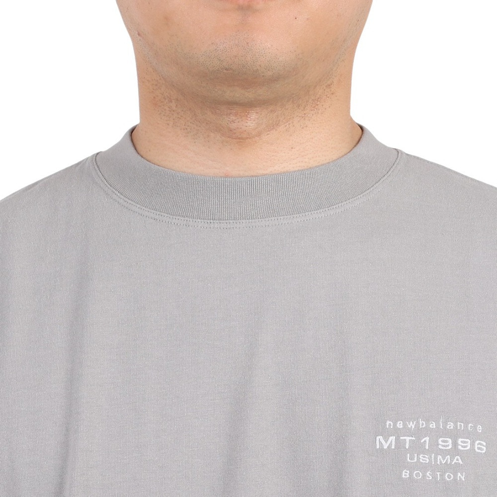 ニューバランス（new balance）（メンズ）長袖Tシャツ ロンT MT1996 グラフィックロングスリーブTシャツ AMT35014-TAG グレー