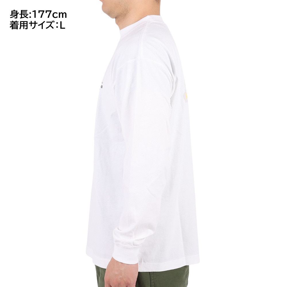 ニューバランス（new balance）（メンズ）長袖Tシャツ ロンT MT1996 グラフィックロングスリーブTシャツ AMT35014-WT ホワイト