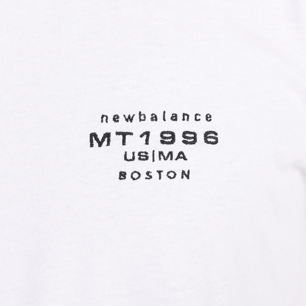 ニューバランス（new balance）（メンズ）長袖Tシャツ ロンT MT1996 グラフィックロングスリーブTシャツ AMT35014-WT ホワイト