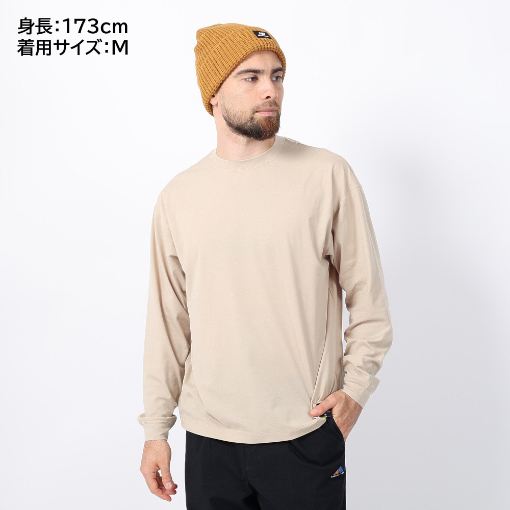 ニューバランス（new balance）（メンズ）ラッシュガード 長袖Tシャツ MT1996 AMT35015INC ベージュ 速乾 UVカット 紫外線対策