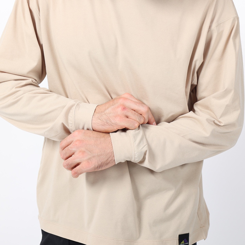 ニューバランス（new balance）（メンズ）ラッシュガード 長袖Tシャツ MT1996 AMT35015INC ベージュ 速乾 UVカット 紫外線対策