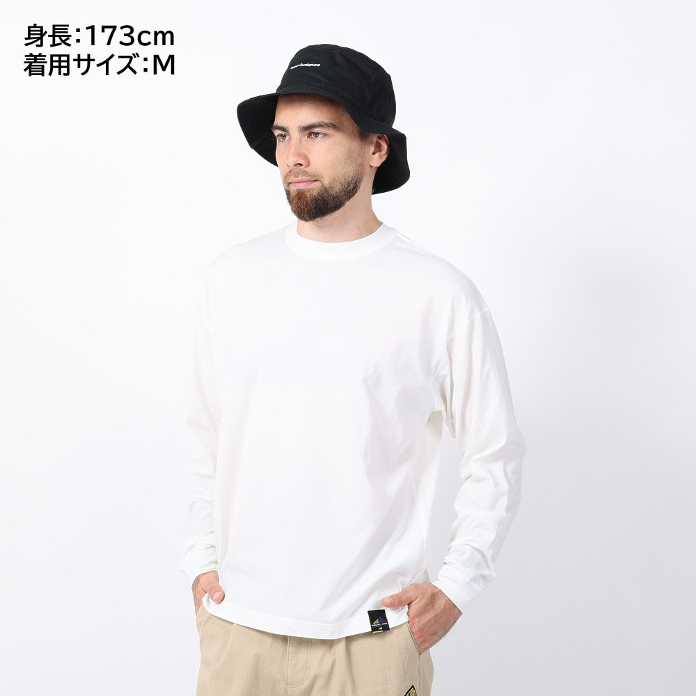 ニューバランス（new balance）（メンズ）ラッシュガード 長袖Tシャツ MT1996 AMT35015MW1 ホワイト 速乾 UVカット 紫外線対策 
