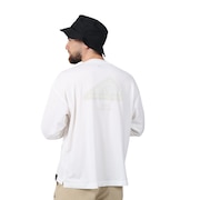 (メンズ)ラッシュガード 長袖Tシャツ MT1996 AMT35015MW1 ホワイト 速乾 UVカット 紫外線対策