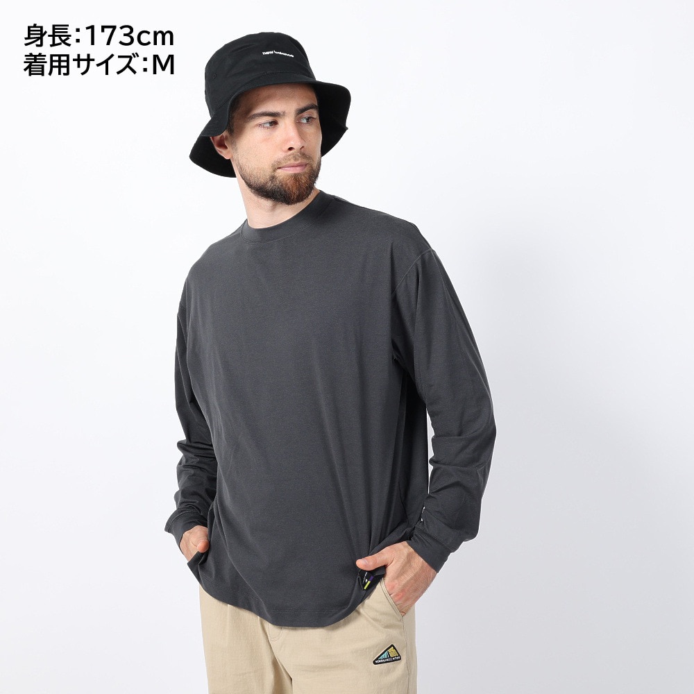 ニューバランス（new balance）（メンズ）ラッシュガード 長袖Tシャツ MT1996 AMT35015PHM グレー 速乾 UVカット 紫外線対策