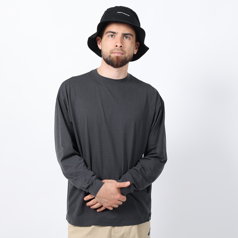 ニューバランス（new balance）（メンズ）ラッシュガード 長袖Tシャツ MT1996 AMT35015PHM グレー 速乾 UVカット 紫外線対策