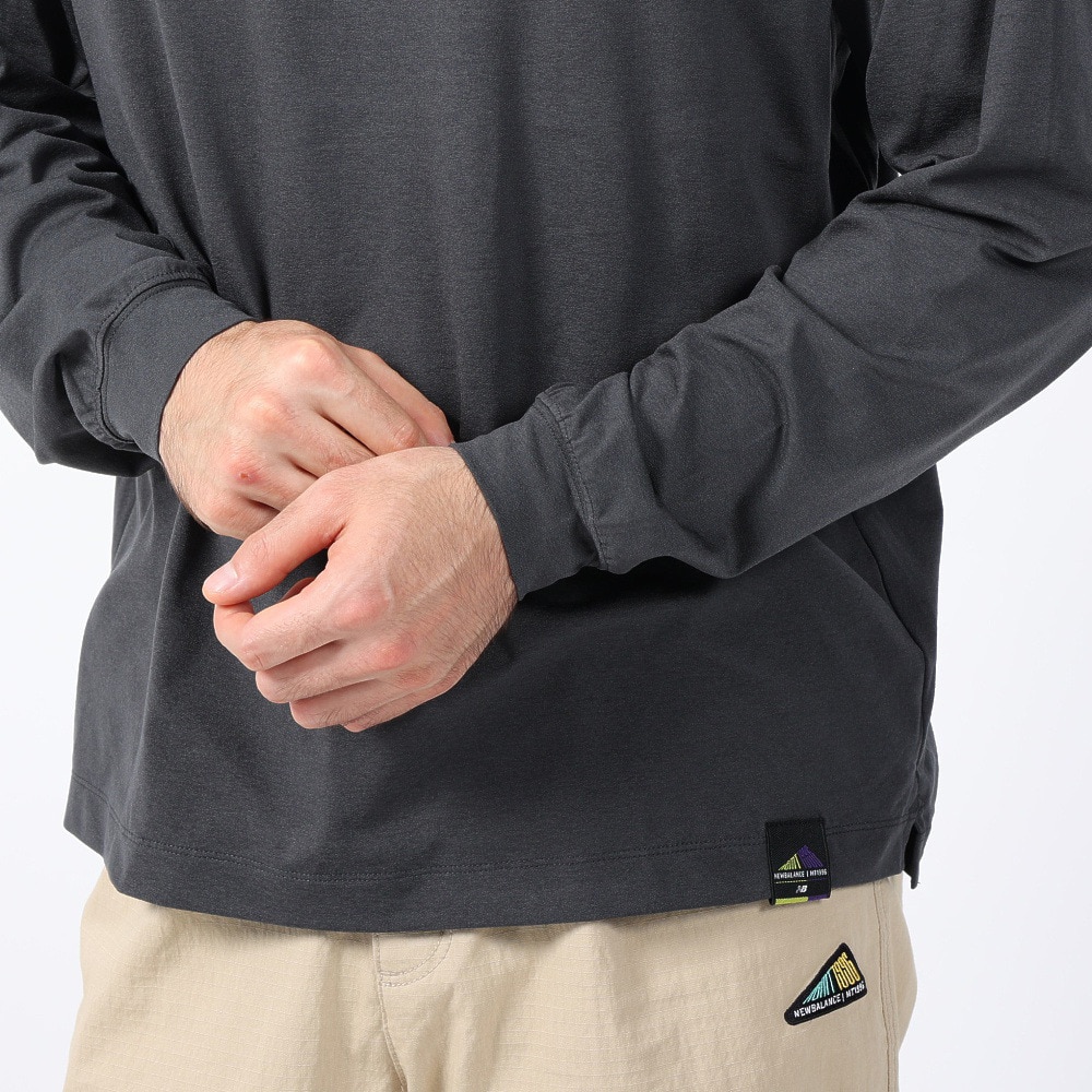 ニューバランス（new balance）（メンズ）ラッシュガード 長袖Tシャツ MT1996 AMT35015PHM グレー 速乾 UVカット 紫外線対策
