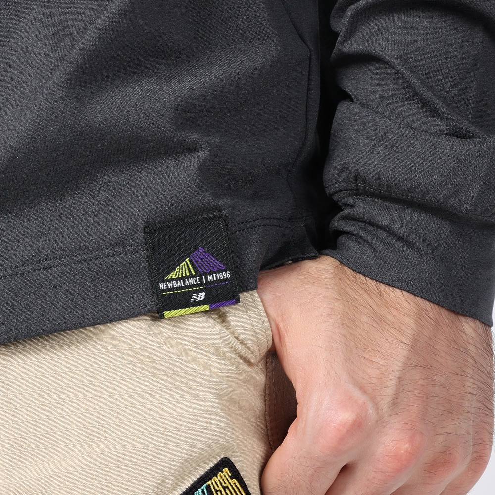 ニューバランス（new balance）（メンズ）ラッシュガード 長袖Tシャツ MT1996 AMT35015PHM グレー 速乾 UVカット 紫外線対策