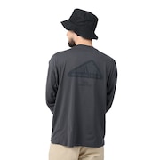 (メンズ)ラッシュガード 長袖Tシャツ MT1996 AMT35015PHM グレー 速乾 UVカット 紫外線対策