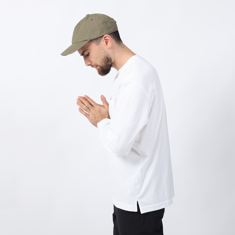 ジャックウルフスキン（JackWolfskin）（メンズ）長袖Tシャツ ロンT JP POCKET ポケットTシャツ V2 5022584-5018 ホワイト