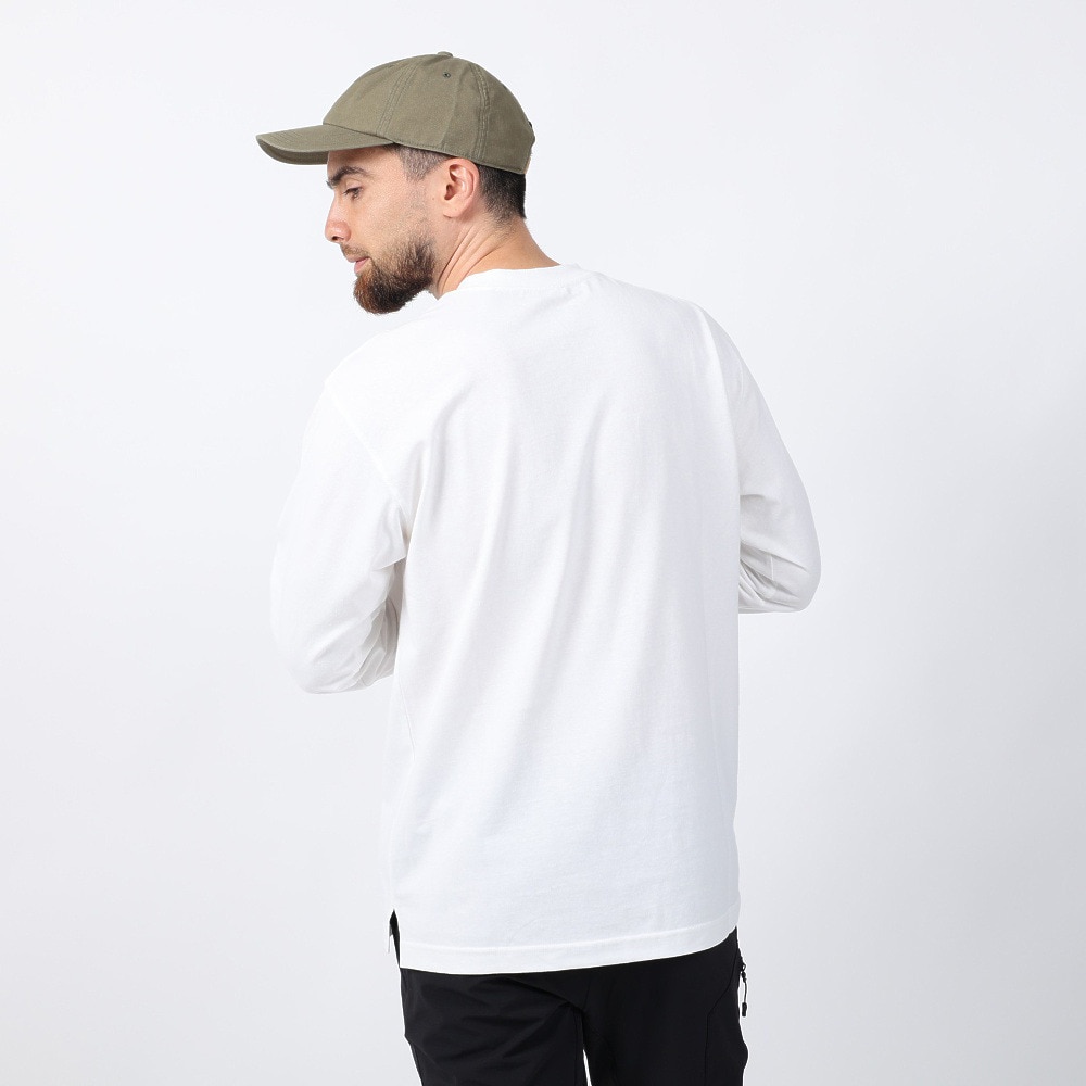 ジャックウルフスキン（JackWolfskin）（メンズ）長袖Tシャツ ロンT JP POCKET ポケットTシャツ V2 5022584-5018 ホワイト