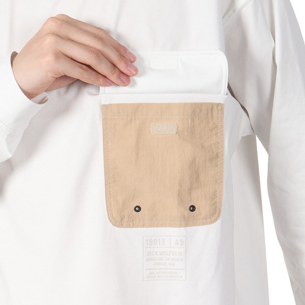 ジャックウルフスキン（JackWolfskin）（メンズ）JP SUNSHELTER UTILITY ロングスリーブTシャツ 5030781-5055