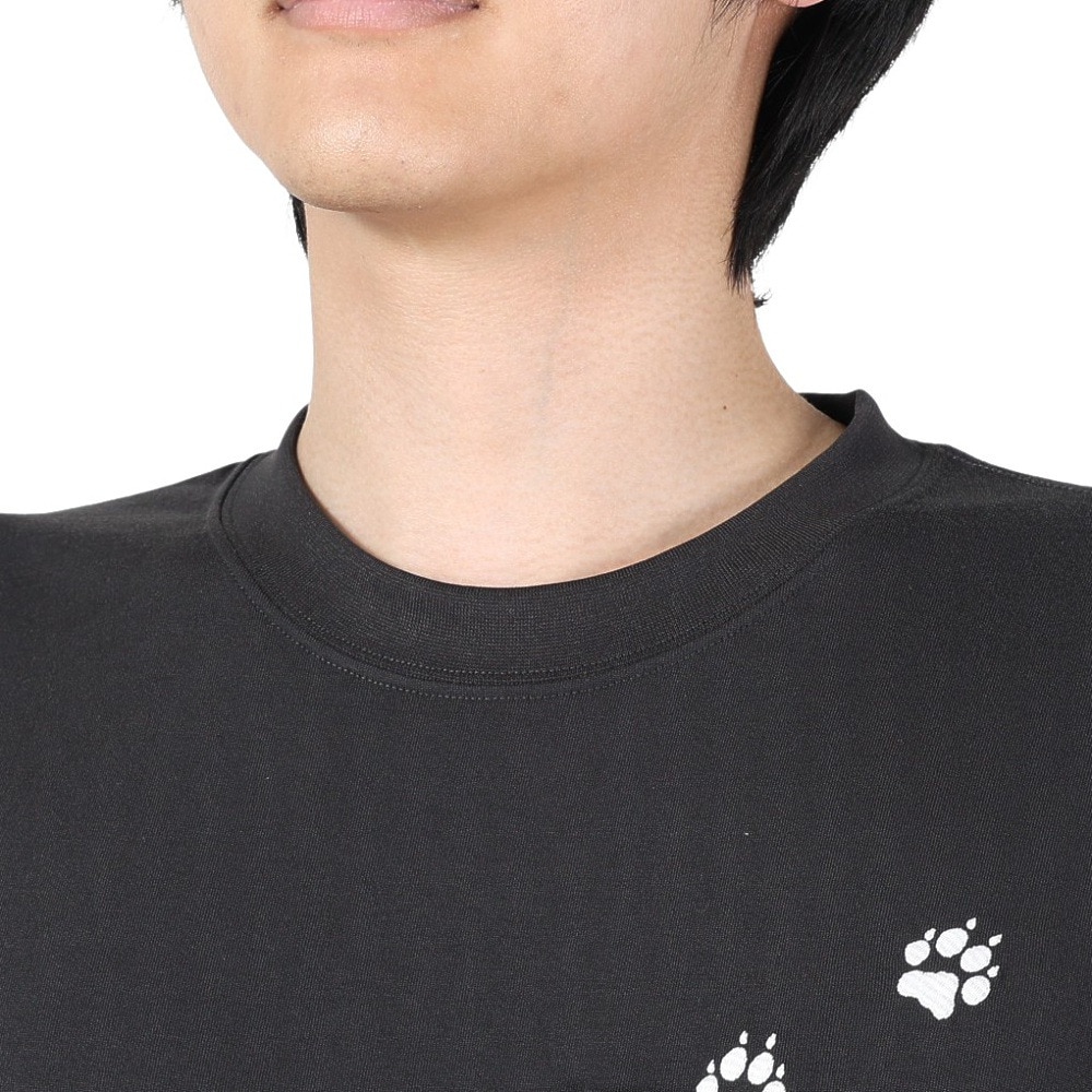 ジャックウルフスキン（JackWolfskin）（メンズ）長袖Tシャツ ロンT JP PAW IN ポケット長袖Tシャツ 5030821-6350 チャコールグレー