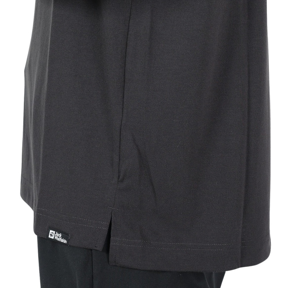 ジャックウルフスキン（JackWolfskin）（メンズ）長袖Tシャツ ロンT JP PAW IN ポケット長袖Tシャツ 5030821-6350 チャコールグレー
