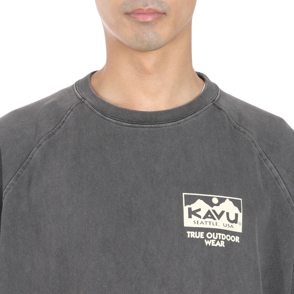 カブー（KAVU）（メンズ）長袖Tシャツ ロンT ヘビーウェイト 長袖Tシャツ 19821924 BLK ブラック