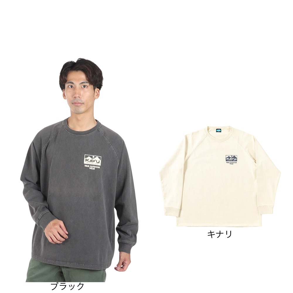 カブー（KAVU）（メンズ）長袖Tシャツ ロンT ヘビーウェイト 長袖Tシャツ 19821924 BLK ブラック