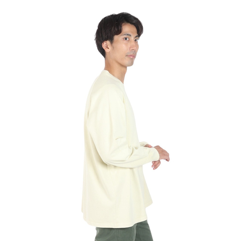 カブー（KAVU）（メンズ）長袖Tシャツ ロンT ヘビーウェイト 長袖Tシャツ 19821924 NTL キナリ
