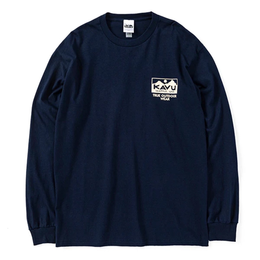カブー（KAVU）（メンズ）長袖Tシャツ ロンT トゥルーロゴ 長袖Tシャツ 19821937 NVY ネイビー