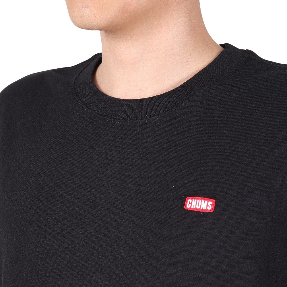 チャムス（CHUMS）（メンズ）高耐久 ヘビーウェイトコットン ブービーロゴブラッシュド 長袖Tシャツ CH01-2304-K001 ブラック