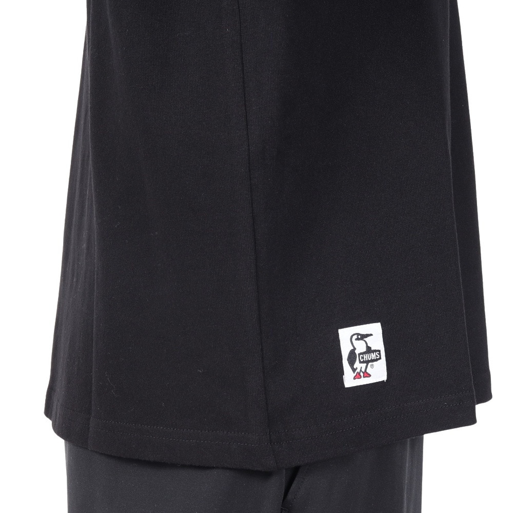 チャムス（CHUMS）（メンズ）高耐久 ヘビーウェイトコットン ブービーロゴブラッシュド 長袖Tシャツ CH01-2304-K001 ブラック