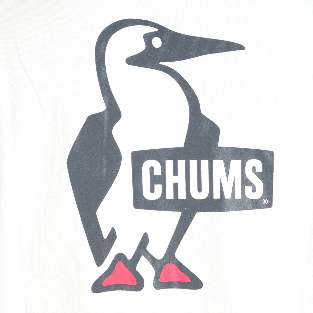 チャムス（CHUMS）（メンズ、レディース）長袖Tシャツ ロンT ブービーロゴブラッシュド 長袖Tシャツ CH01-2304-W001 ホワイト