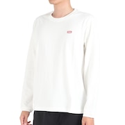 (メンズ、レディース)高耐久 ヘビーウェイトコットン ブービーロゴブラッシュド 長袖Tシャツ CH01-2304