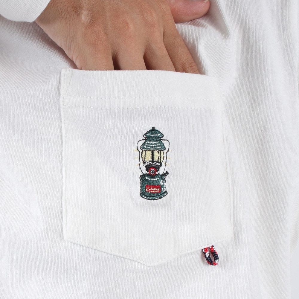 コールマン（Coleman）（メンズ）長袖Tシャツ ロンT ポケットロングスリーブTシャツ X5350A WHT ホワイト