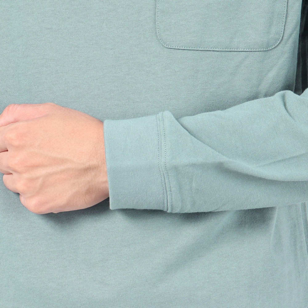 ジャックウルフスキン（JackWolfskin）（メンズ）長袖Tシャツ ロンT POCKET 長袖Tシャツ V2 5022584-6167 ブルーグレー