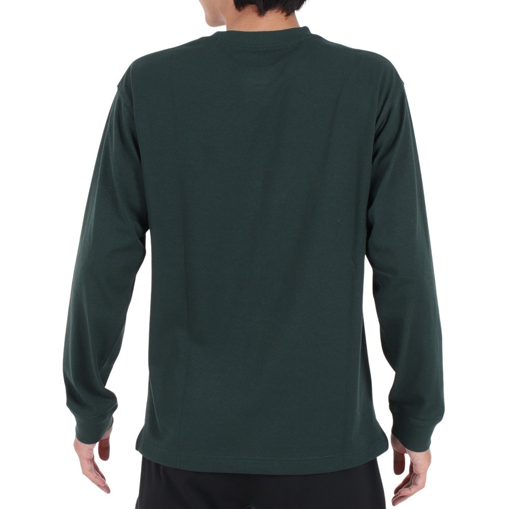 ジャックウルフスキン（JackWolfskin）（メンズ）長袖Tシャツ ロンT JP CORP SIGN 長袖Tシャツ 5032551-4161 ダークグリーン