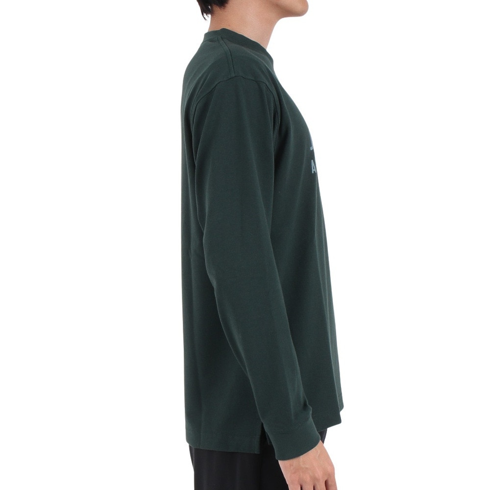 ジャックウルフスキン（JackWolfskin）（メンズ）長袖Tシャツ ロンT JP CORP SIGN 長袖Tシャツ 5032551-4161 ダークグリーン