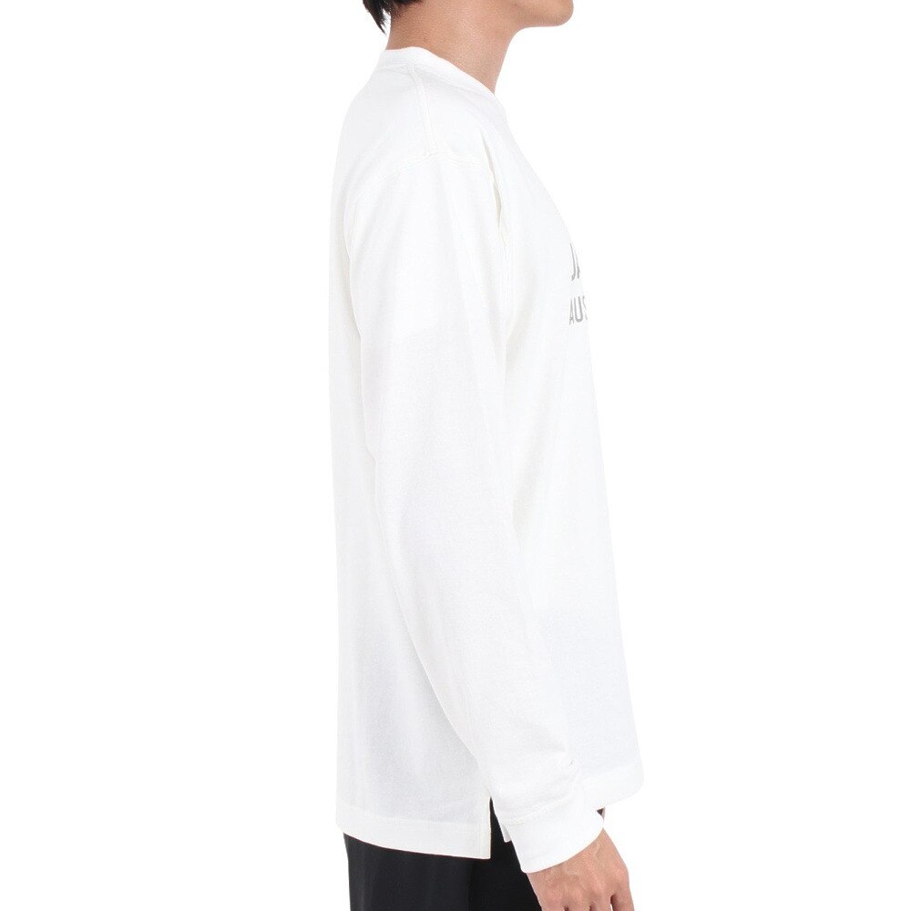 ジャックウルフスキン（JackWolfskin）（メンズ）長袖Tシャツ ロンT JP CORP SIGN 長袖Tシャツ 5032551-5055 ホワイト