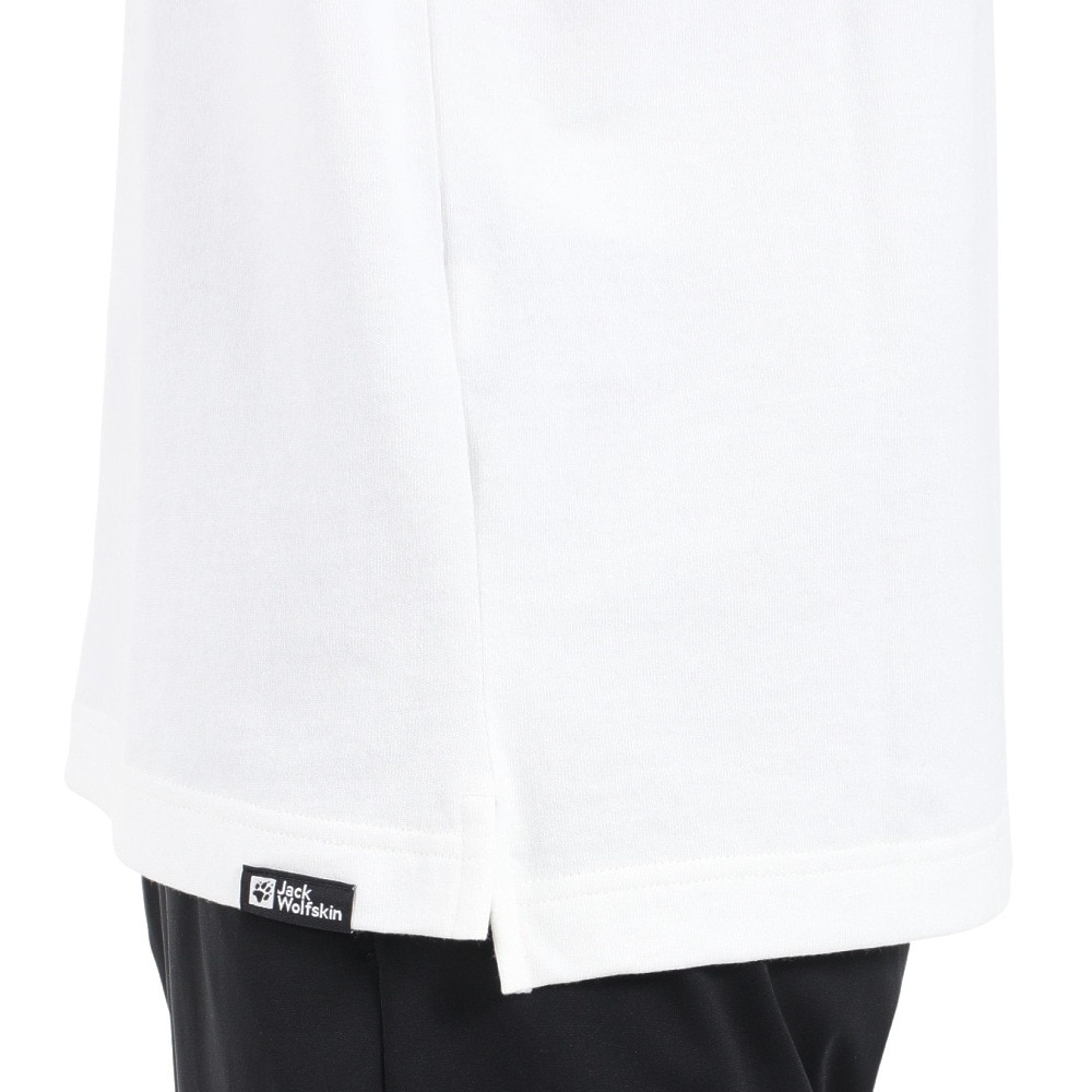 ジャックウルフスキン（JackWolfskin）（メンズ）長袖Tシャツ ロンT JP CORP SIGN 長袖Tシャツ 5032551-5055 ホワイト