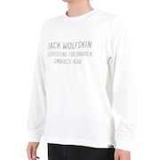 ジャックウルフスキン（JackWolfskin）（メンズ）長袖Tシャツ ロンT JP CORP SIGN 長袖Tシャツ 5032551-5055 ホワイト