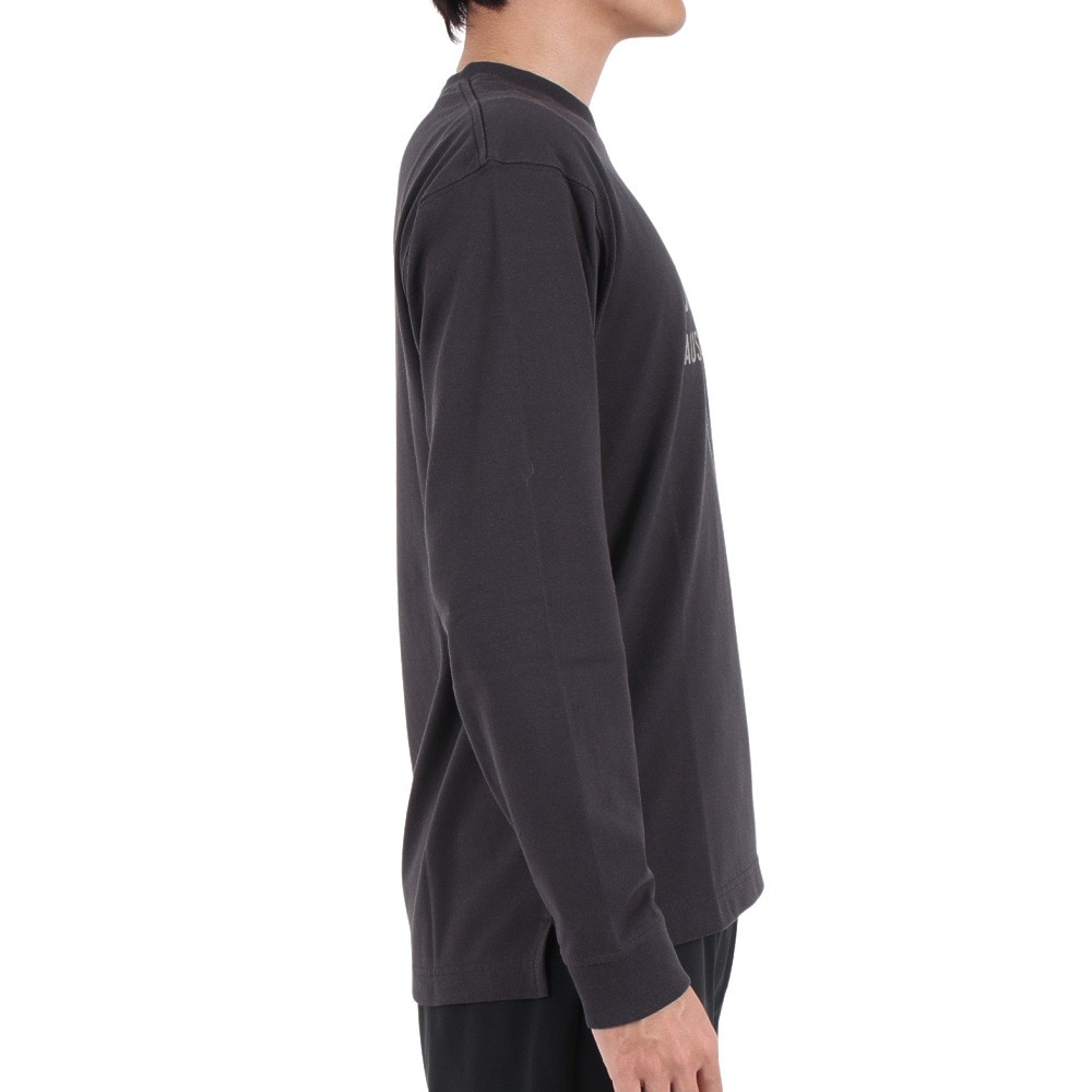 ジャックウルフスキン（JackWolfskin）（メンズ）長袖Tシャツ ロンT JP CORP SIGN 長袖Tシャツ 5032551-6350 チャコールグレー