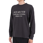 ジャックウルフスキン（JackWolfskin）（メンズ）長袖Tシャツ ロンT JP CORP SIGN 長袖Tシャツ 5032551-6350 チャコールグレー