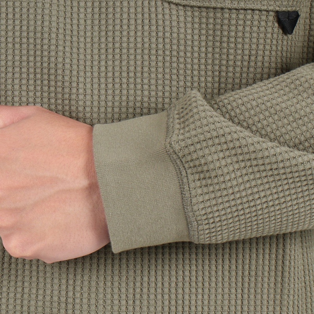 ジャックウルフスキン（JackWolfskin）（メンズ）長袖Tシャツ ロンT COZY WAFFLE 5032561-4550 オリーブ