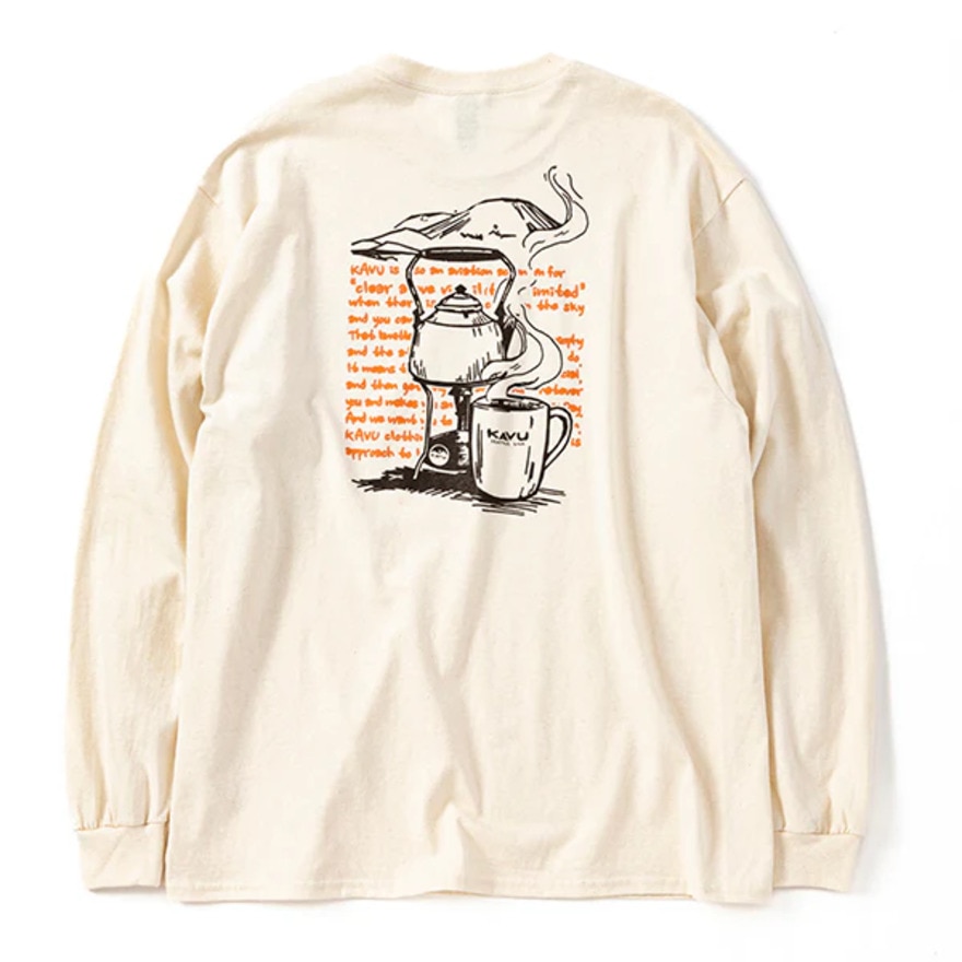 カブー（KAVU）（メンズ）コーヒー ロングスリーブTシャツ 19821939 NTL