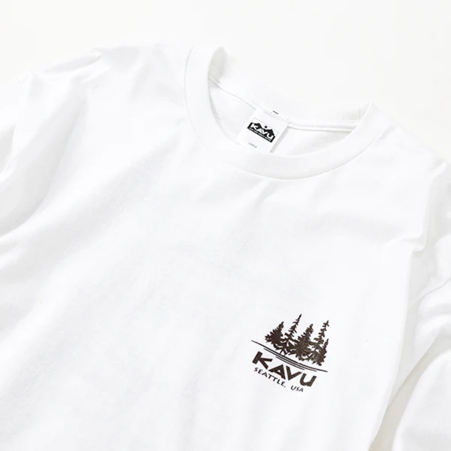 カブー（KAVU）（メンズ）コーヒー ロングスリーブTシャツ 19821939 WHT
