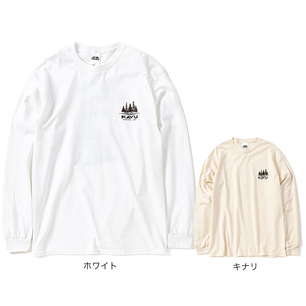 カブー（KAVU）（メンズ）コーヒー ロングスリーブTシャツ 19821939 WHT