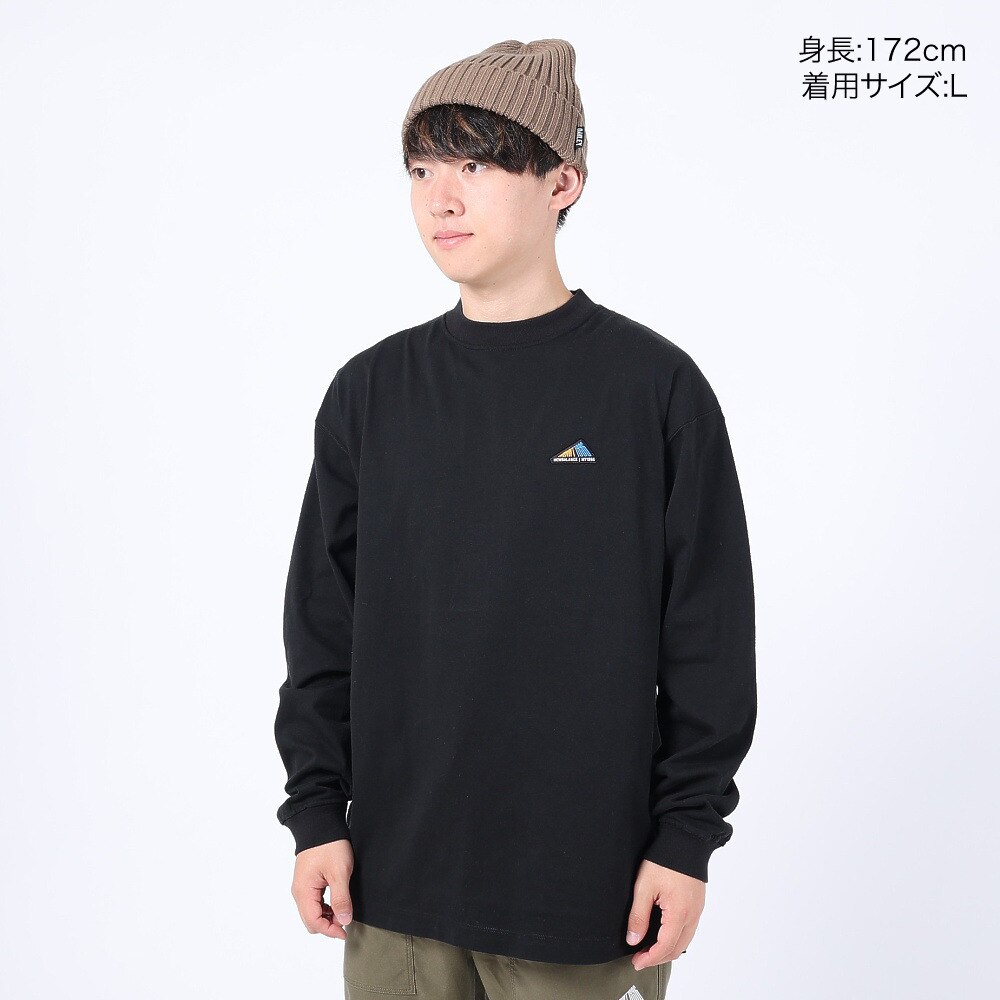 ニューバランス（new balance）（メンズ）長袖Tシャツ ロンT MT1996 グラフィックロングスリーブTシャツ AMT35114BK ブラック