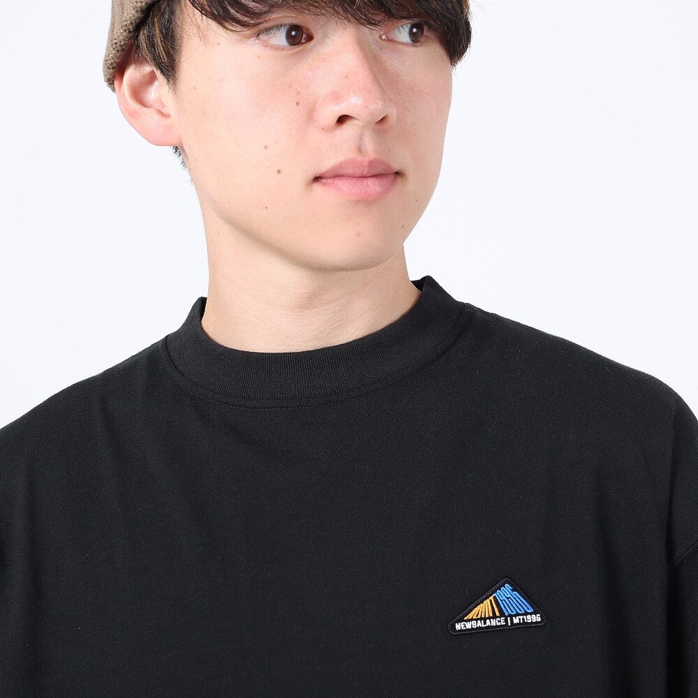 ニューバランス（new balance）（メンズ）長袖Tシャツ ロンT MT1996 グラフィックロングスリーブTシャツ AMT35114BK ブラック