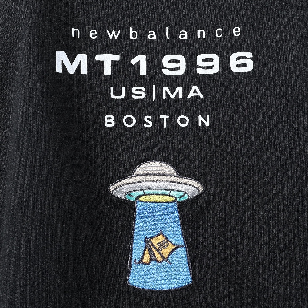 ニューバランス（new balance）（メンズ）長袖Tシャツ ロンT MT1996 グラフィックロングスリーブTシャツ AMT35114BK ブラック