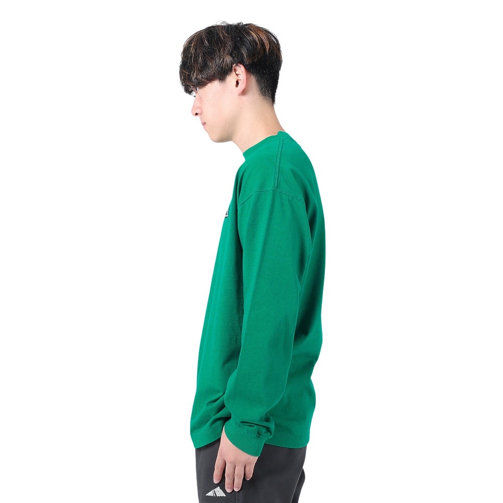 ニューバランス（new balance）（メンズ）長袖Tシャツ ロンT MT1996 グラフィックロングスリーブTシャツ AMT35114ECS グリーン