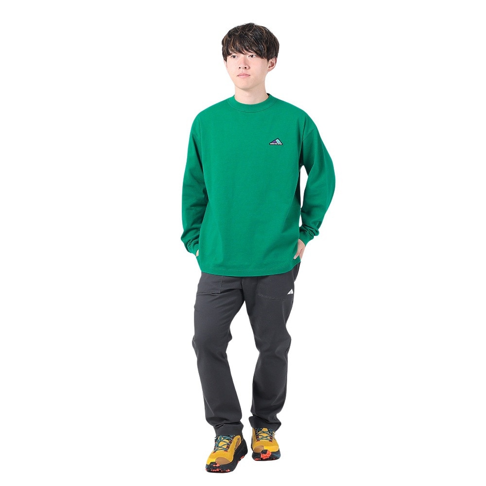 ニューバランス（new balance）（メンズ）長袖Tシャツ ロンT MT1996 グラフィックロングスリーブTシャツ AMT35114ECS グリーン