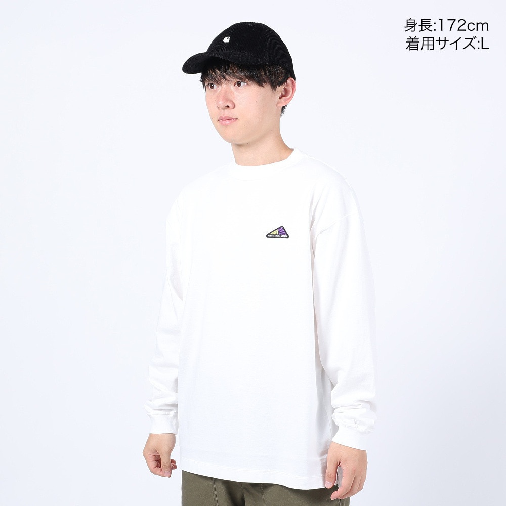 ニューバランス（new balance）（メンズ）長袖Tシャツ ロンT MT1996 グラフィックロングスリーブTシャツ AMT35114WT ホワイト