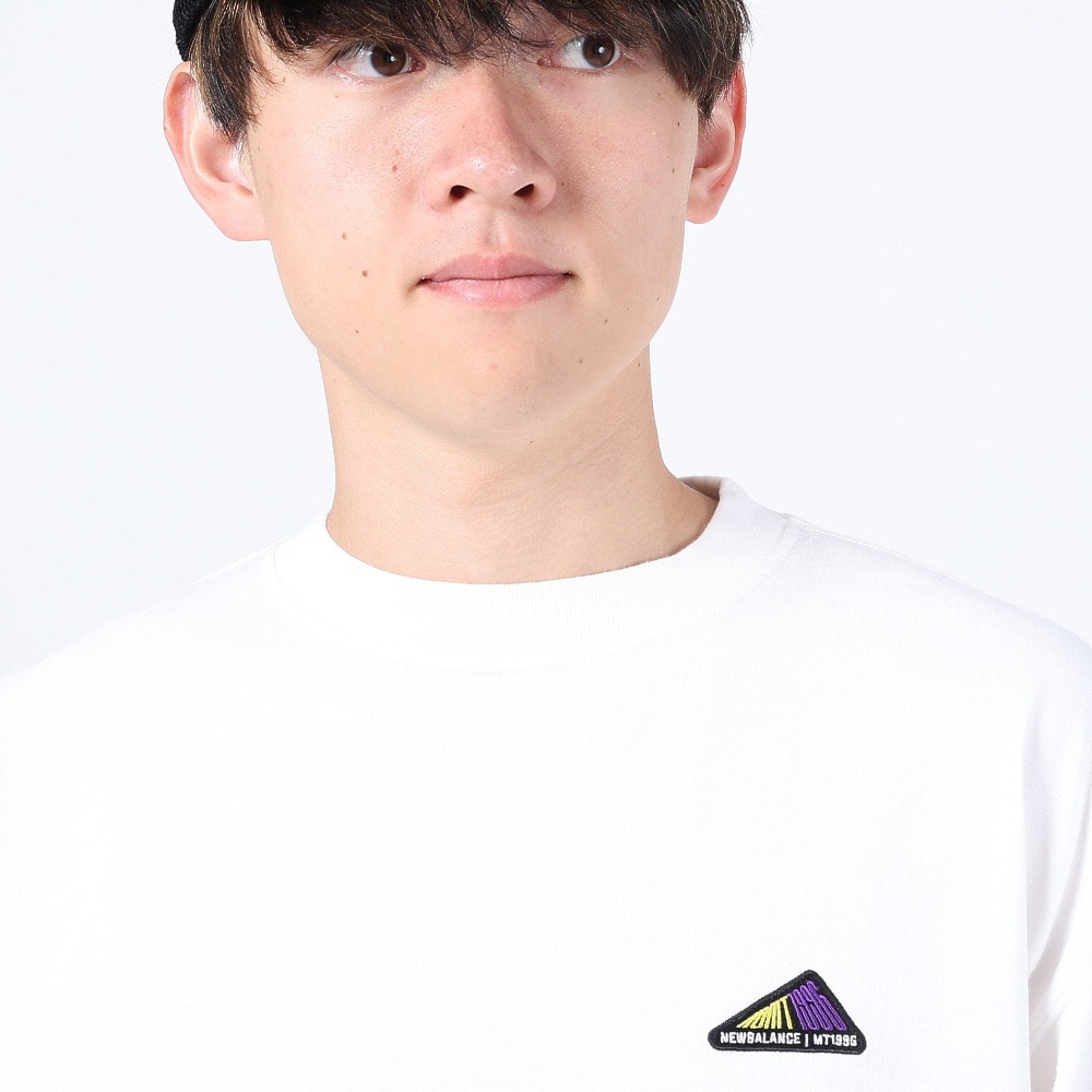 ニューバランス（new balance）（メンズ）長袖Tシャツ ロンT MT1996 グラフィックロングスリーブTシャツ AMT35114WT ホワイト