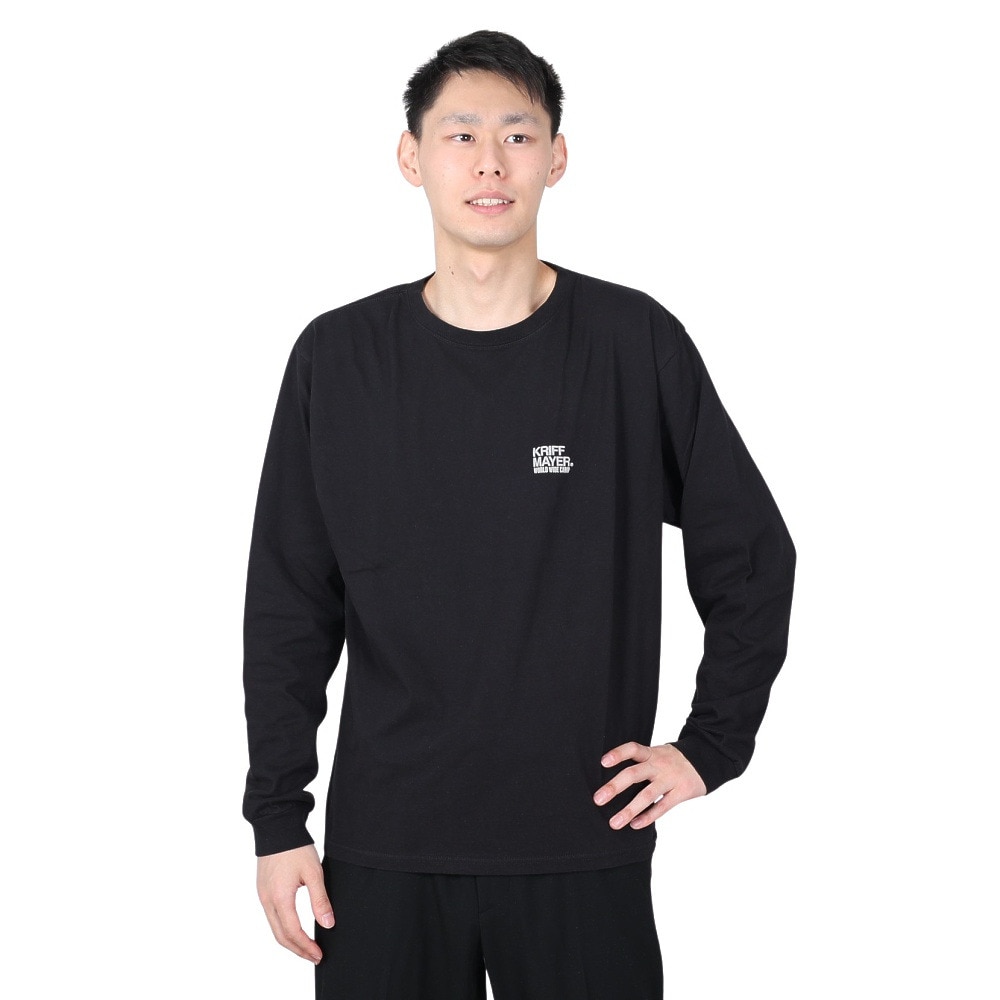 クリフメイヤー（KRIFF MAYER）（メンズ）バックプリント おしゃれ 長袖Tシャツ キャンプラビット ロンT 2337807-19:BLACK ブラック ユニセックス仕様
